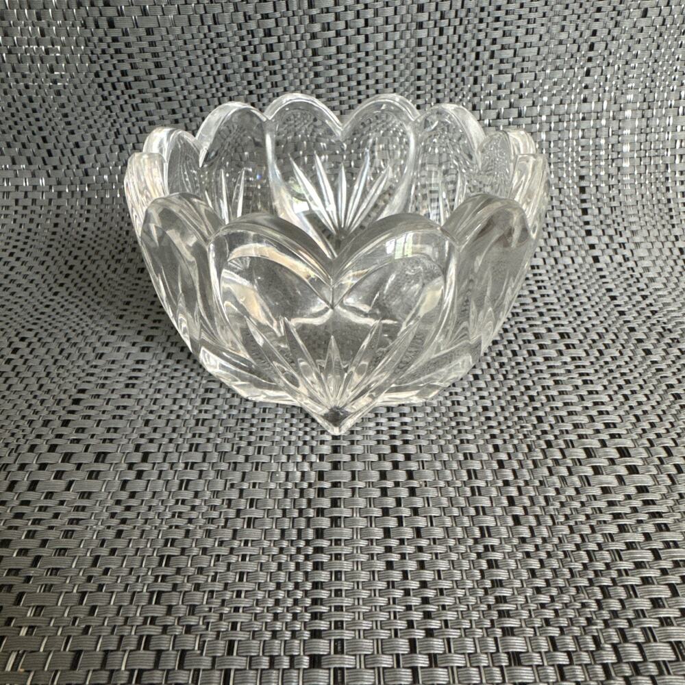 WATERFORD Marquis SWEET MEMORIES BOWL Cut Crystal 5" Hearts Discontinued